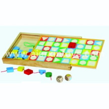 Wooden Lacing Shape Bead Game (81409)